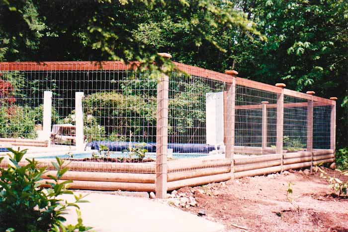Custom wood fence design 5
