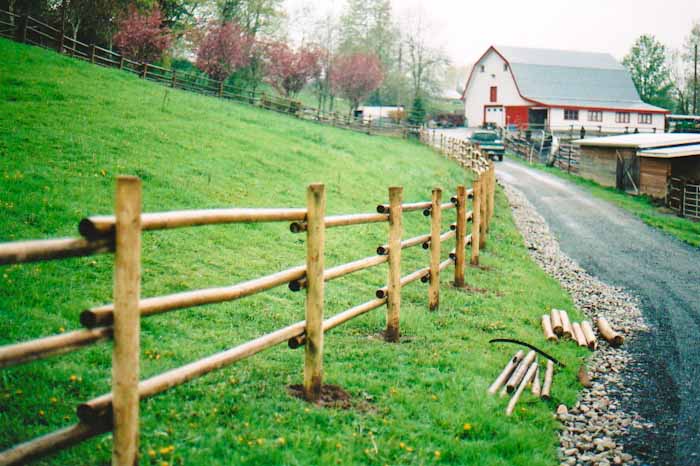 Custom wood fence design 10