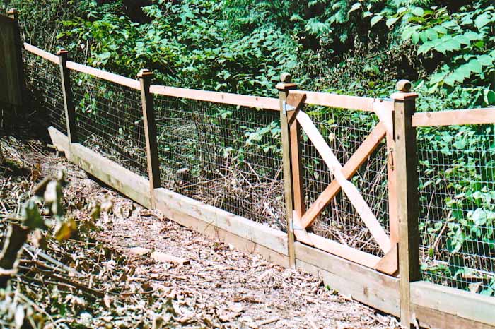 Custom wood fence design 15