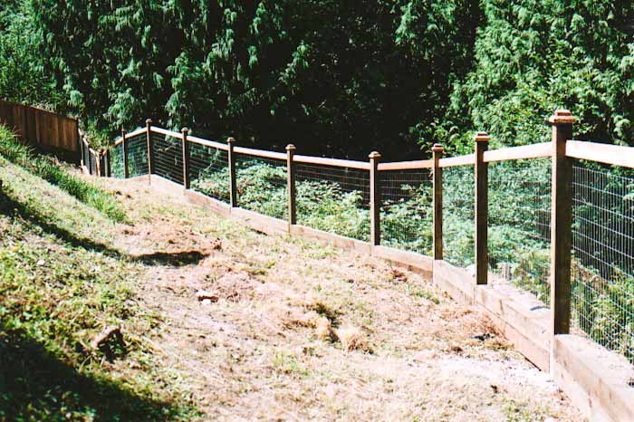 Custom wood fence design 16