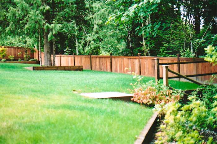 Custom wood fence design 18