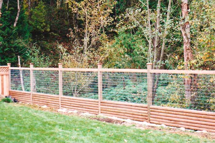 Custom wood fence design 23