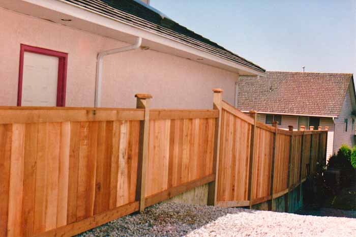 Custom wood fence design 25