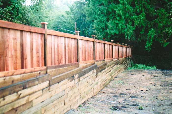 Custom wood fence design 29