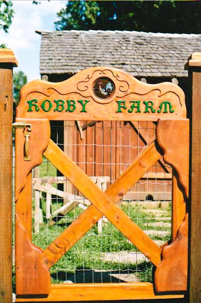 Custom wood gate design 15
