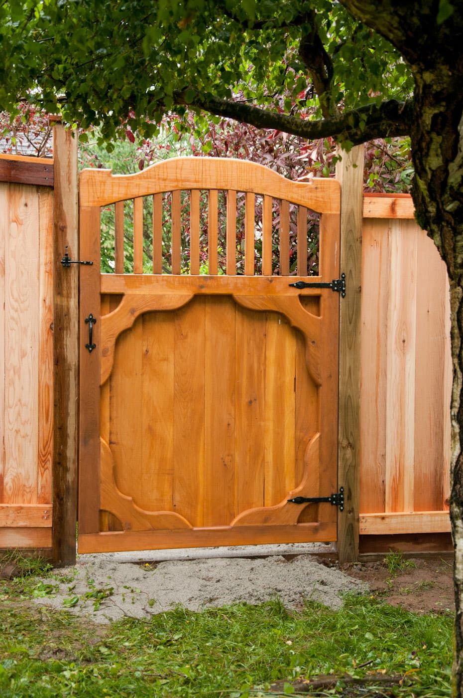 Custom wood gate design 19