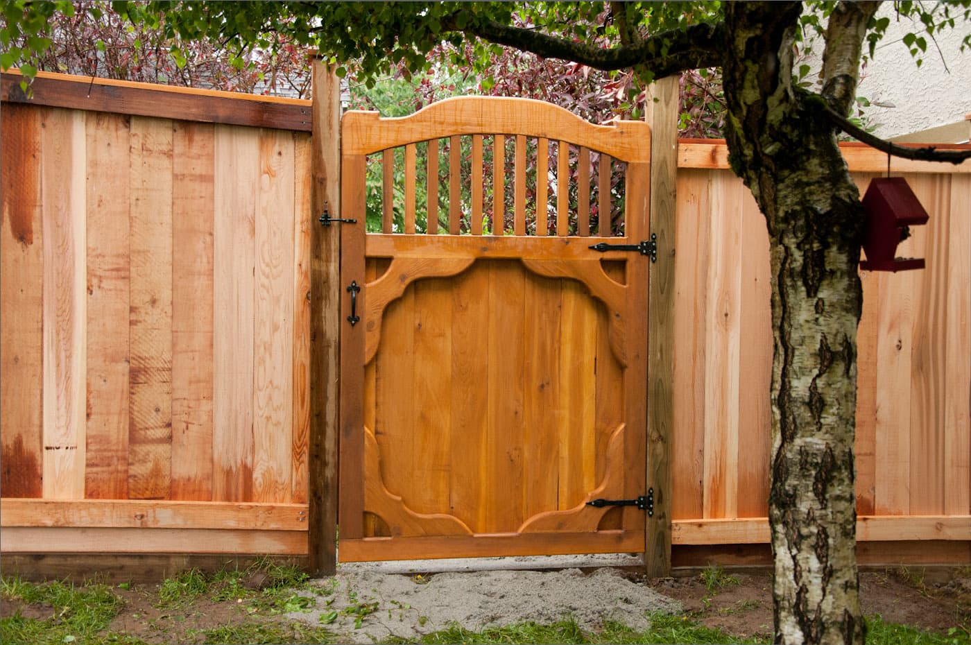 Custom wood gate design 21